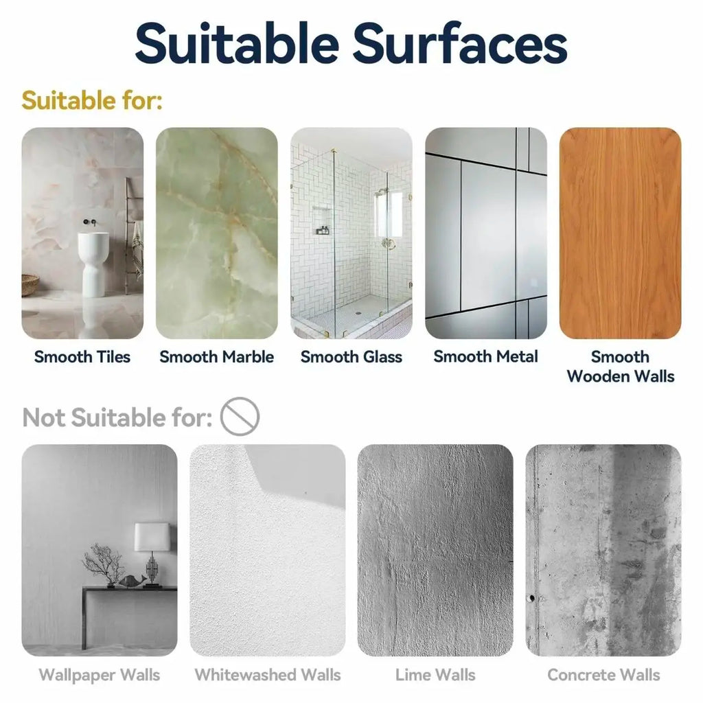 Premium Adhesive Shower Caddy Organizer Set 3 Pack / 5 Pack Rustproof Stainless Steel Bathroom Storage Shelf