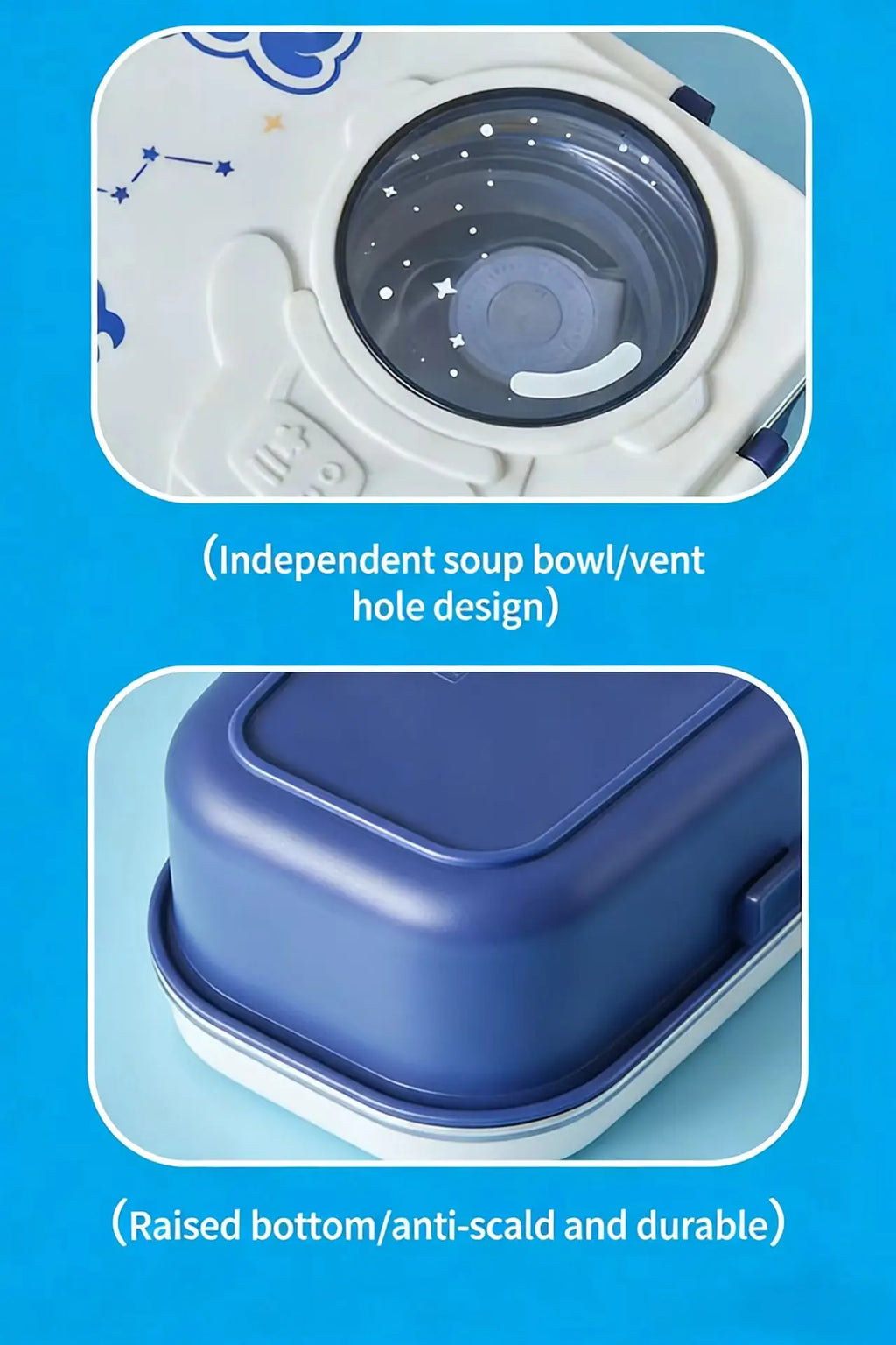 Food-grade stainless steel lunch box, student compartment plate, kids insulated bento box, kindergarten plate