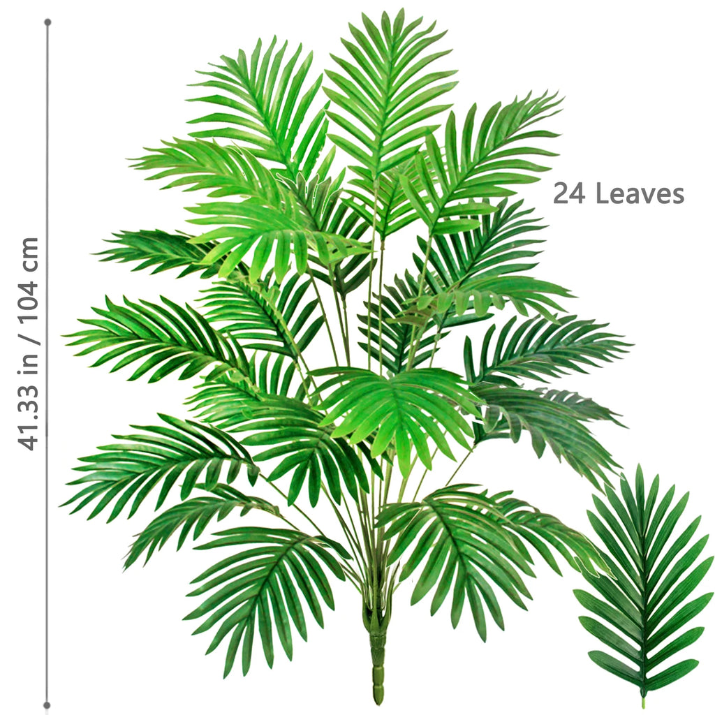 Artificial Palm Tree Decorative Leaves Tropical Fake Plant for Home and Garden Decoration