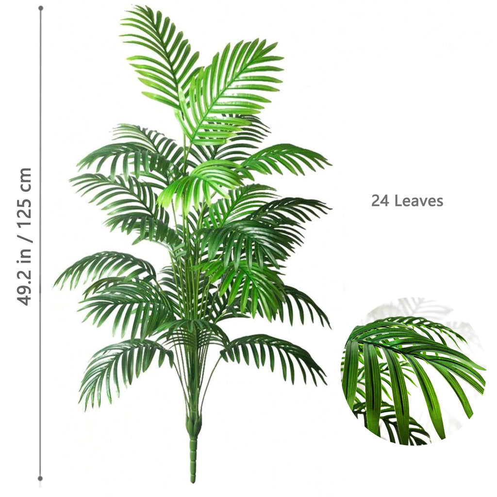 Artificial Palm Tree Decorative Leaves Tropical Fake Plant for Home and Garden Decoration