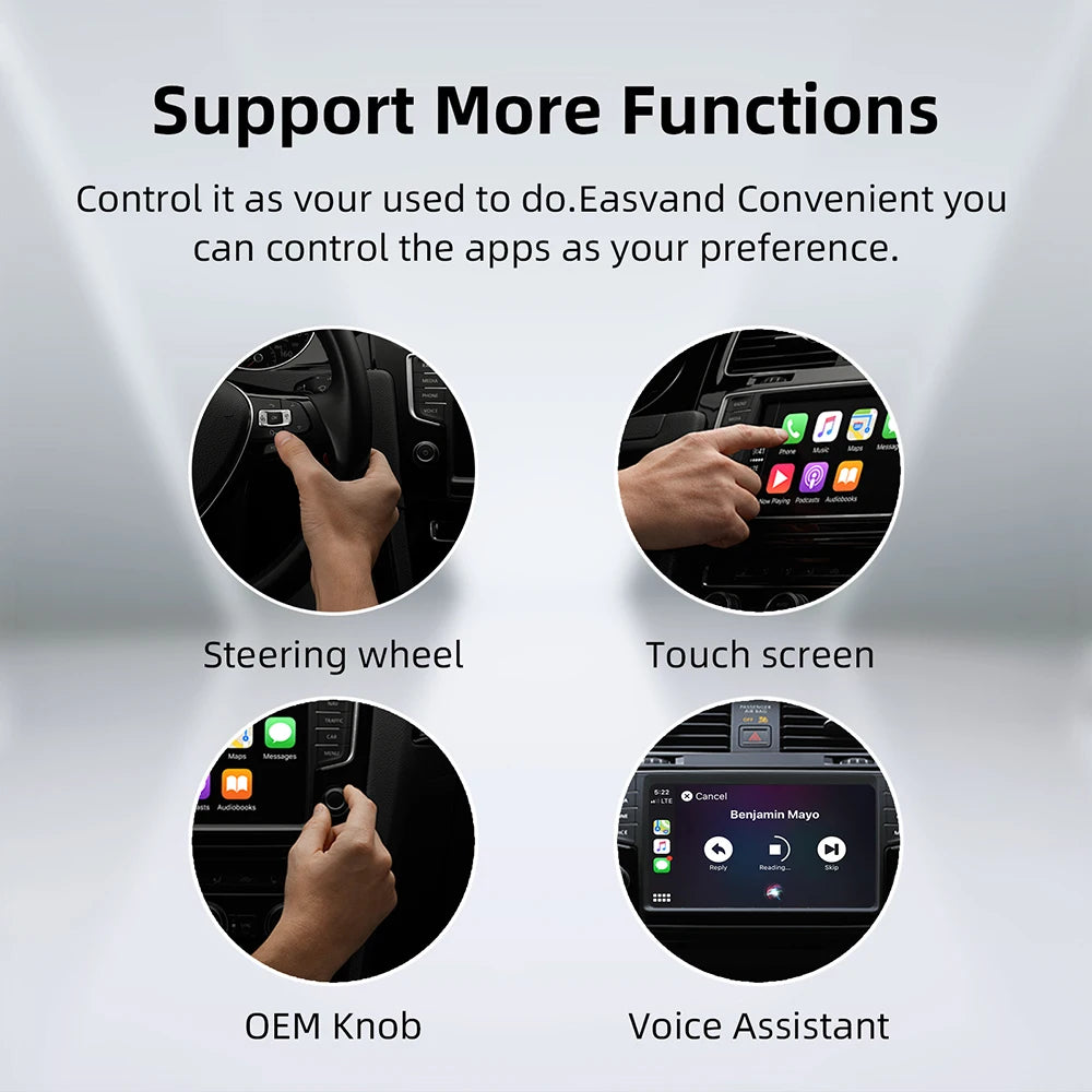 Premium 2-in-1 Wireless CarPlay & Android Auto Adapter – Plug & Play Smart USB Dongle for Seamless In-Car Connectivity