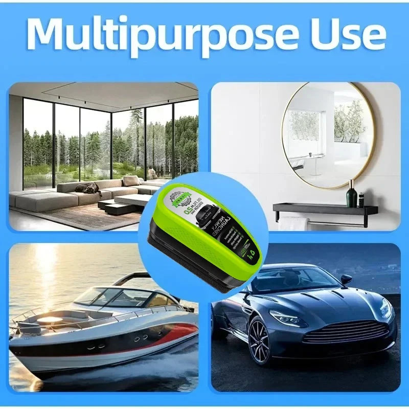 Car Glass Oil Film Remover Cleaner with Crystal Coating Protection 100ml Windshield Polishing Solution