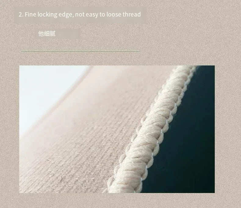 VIKAMA Bedroom Study Floor MAT Geometric Crystal Velvet Carpet Living Room Three-Dimensional Diamond Grid Paving Large Carpet