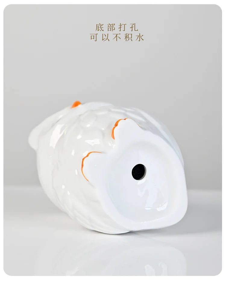 Mini Cute Owl Bonsai Ceramic Succulent Flower Pot