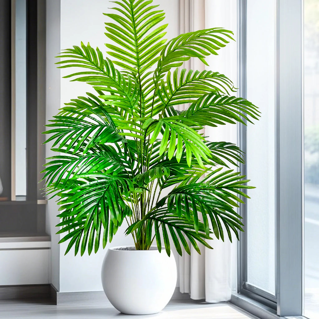 Artificial Palm Tree Decorative Leaves Tropical Fake Plant for Home and Garden Decoration