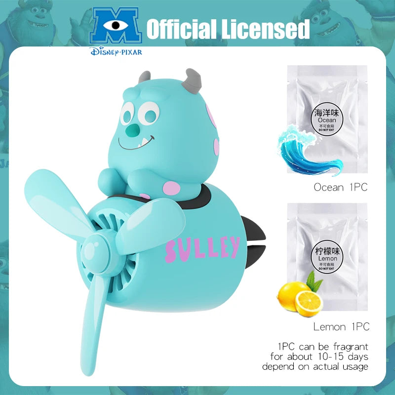 Winnie the Pooh Pilot Car Air Freshener Cute Cartoon Vent Clip Fragrance Diffuser Interior Decoration