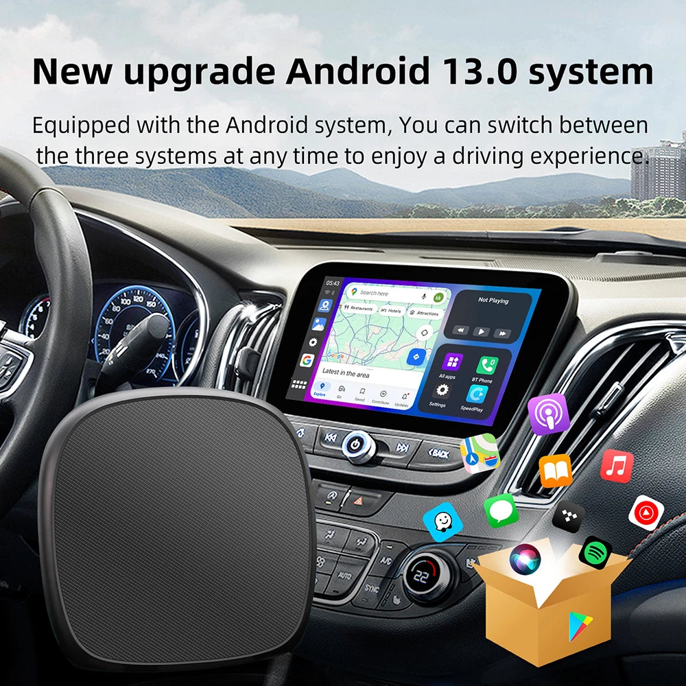 Premium 2-in-1 Wireless CarPlay & Android Auto Adapter – Plug & Play Smart USB Dongle for Seamless In-Car Connectivity