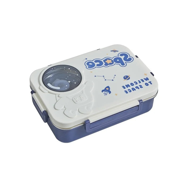 Food-grade stainless steel lunch box, student compartment plate, kids insulated bento box, kindergarten plate
