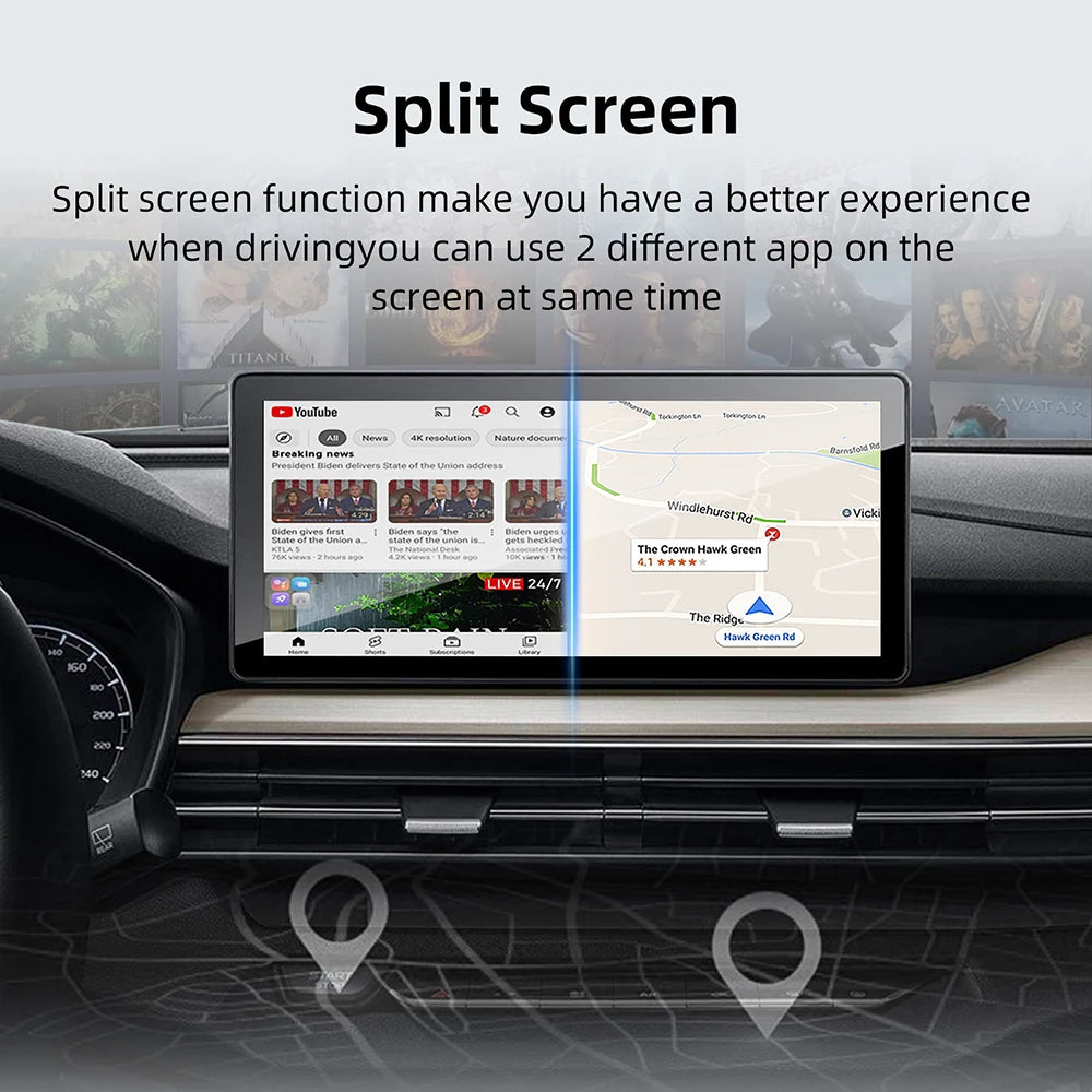 Premium 2-in-1 Wireless CarPlay & Android Auto Adapter – Plug & Play Smart USB Dongle for Seamless In-Car Connectivity