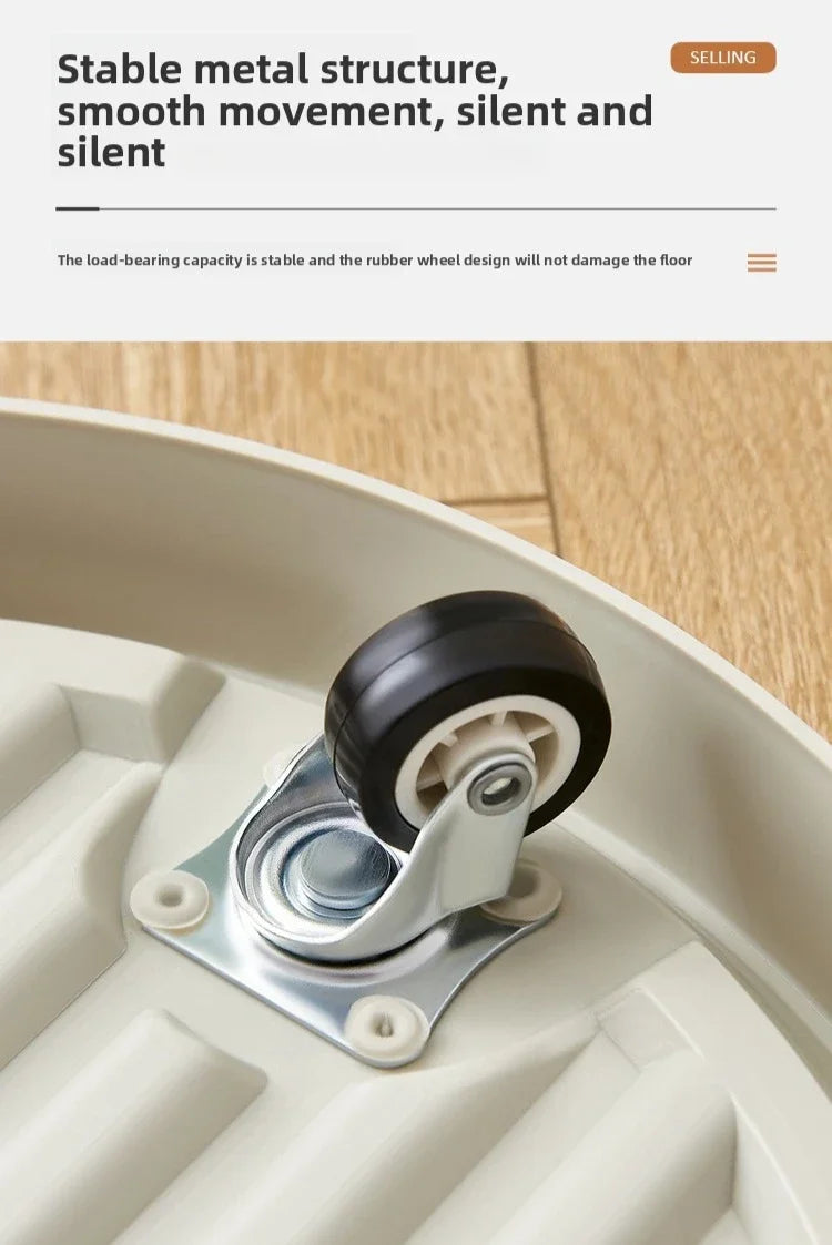 ABS Thicken Flowerpot Tray Bottom Pad Plastic Stable Universal Mobile Tray Universal Wheel Bottom Support Flowerpot Base Garden