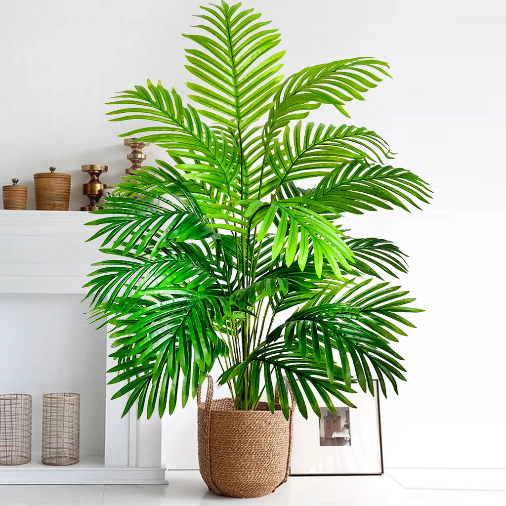 Artificial Palm Tree Decorative Leaves Tropical Fake Plant for Home and Garden Decoration
