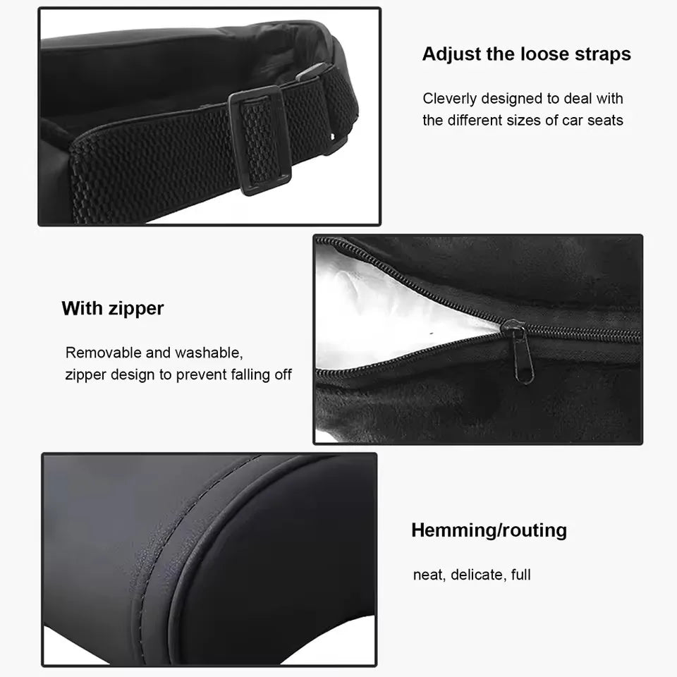 Oulex Seat Headrest Neck Pillow for Tesla Model 3/Y Juniper 19-25 Car Neck Support Pillow Nappa Leather Seat Headreck Car Access