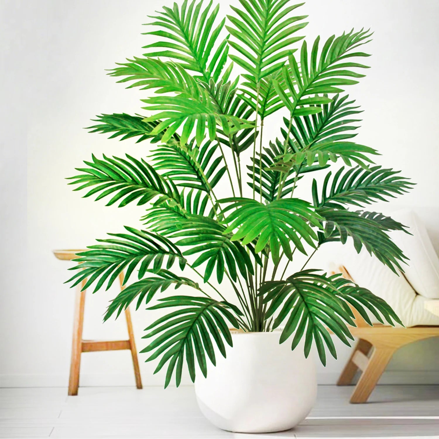 Artificial Palm Tree Decorative Leaves Tropical Fake Plant for Home and Garden Decoration