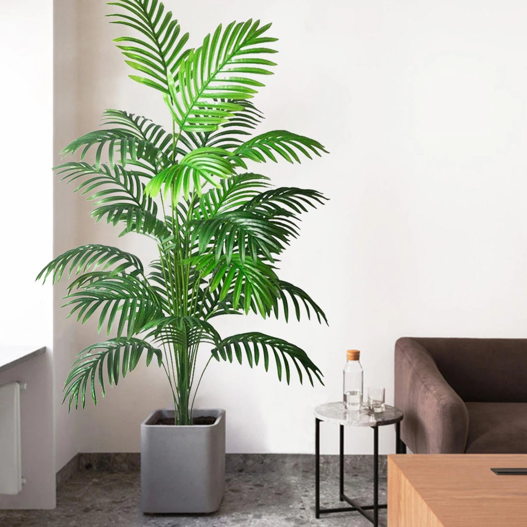 Artificial Palm Tree Decorative Leaves Tropical Fake Plant for Home and Garden Decoration