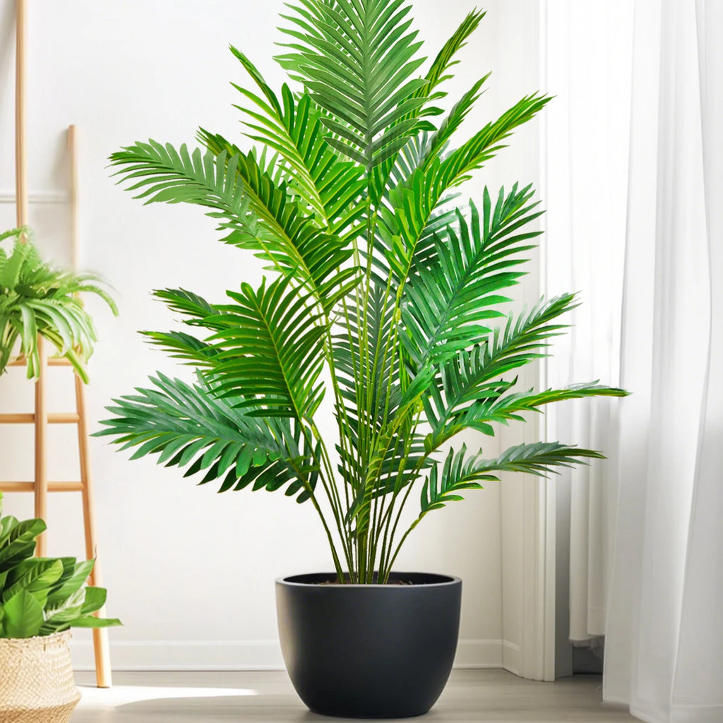 Artificial Palm Tree Decorative Leaves Tropical Fake Plant for Home and Garden Decoration
