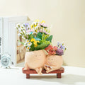 Cute Cartoon Resin Succulent Planter with Drainage Hole