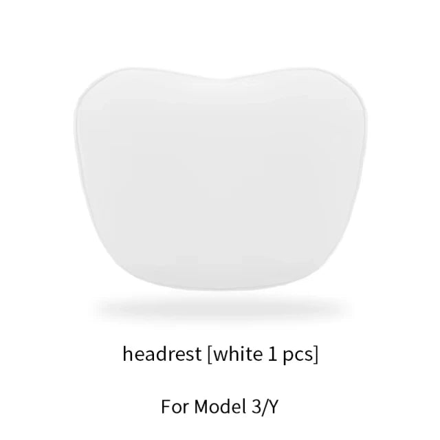 For Tesla Model 3 Y Car Neck Pillow Protective Lumbar Back Support Flocking High-Quality Headrest Lumbar Car Accessories