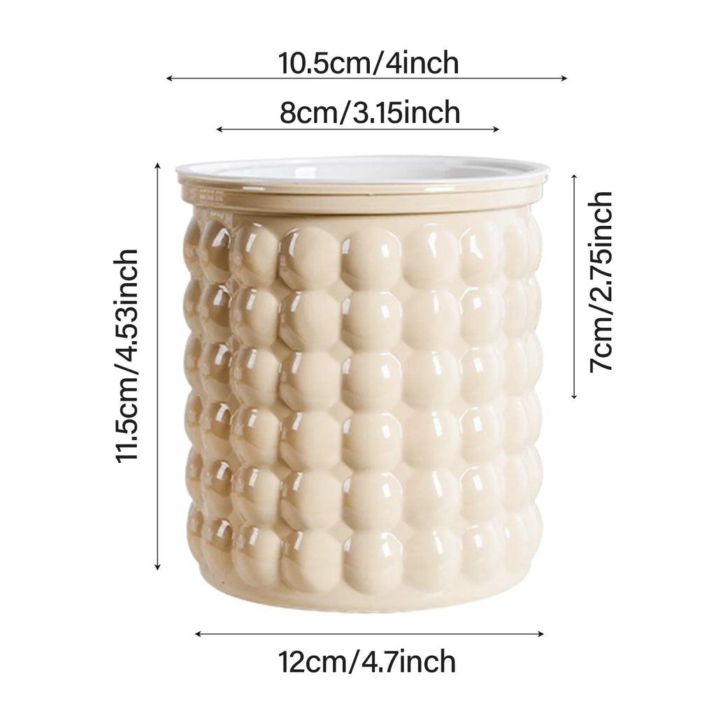 Self-Watering Hydroponic Plant Pot – Modern Desktop Succulent Planter for Home & Office Decor