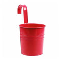 Hanging Metal Wall Flower Pot with Hook – Decorative Iron Balcony & Garden Planter