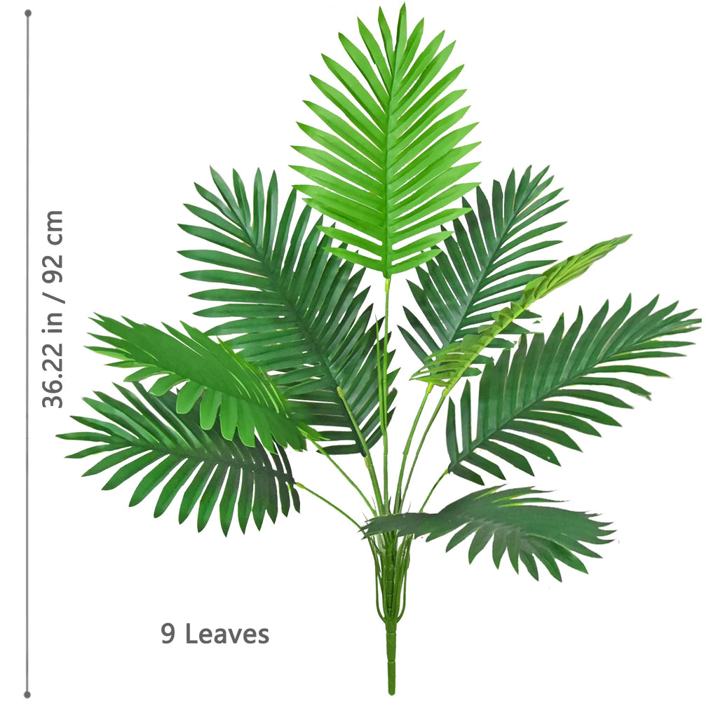 Artificial Palm Tree Decorative Leaves Tropical Fake Plant for Home and Garden Decoration