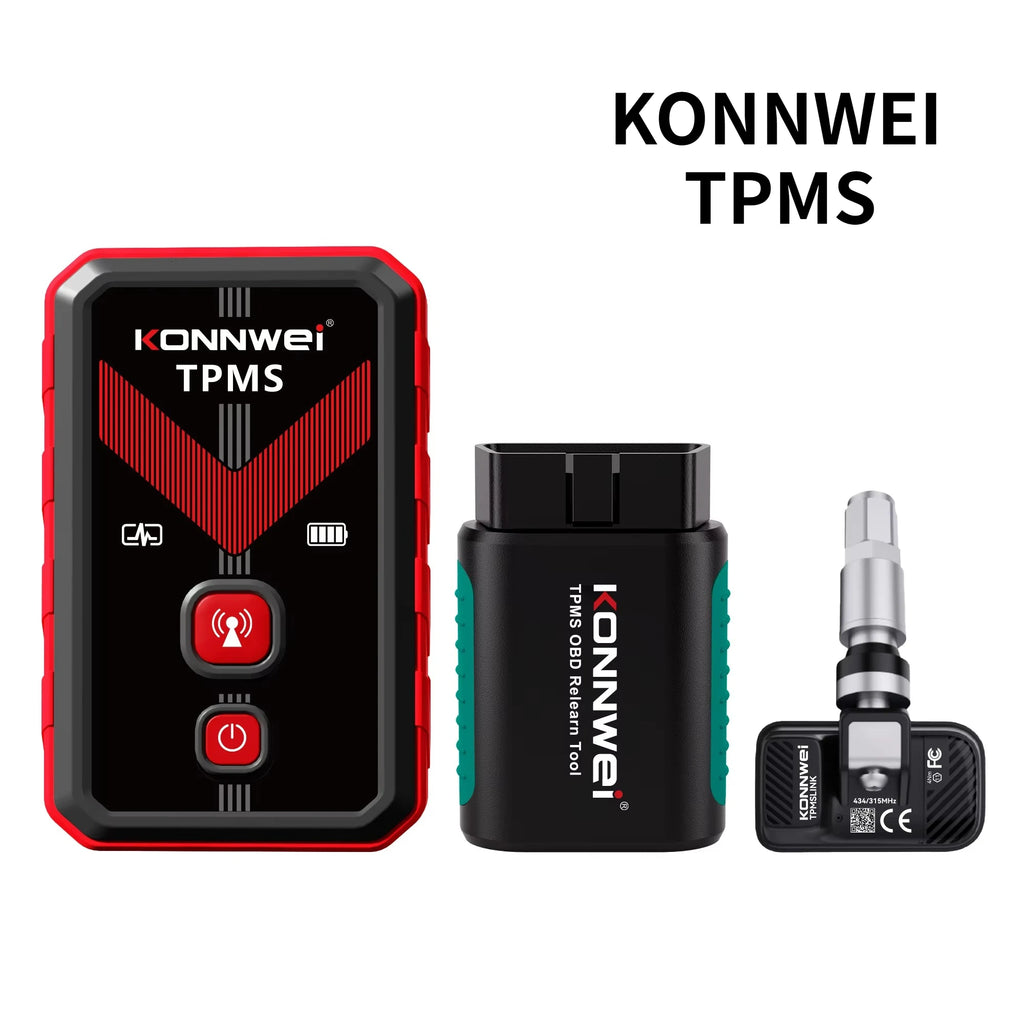 Konnwei TK100 TPMS Programming Tool Wireless OBD Relearn Device for Tire Pressure Sensors