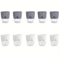 Self-Watering Plant Pots Set (5 or 10 Pack) – Double-Layer Hydroponic Flower & Succulent Planters for Home & Office Décor