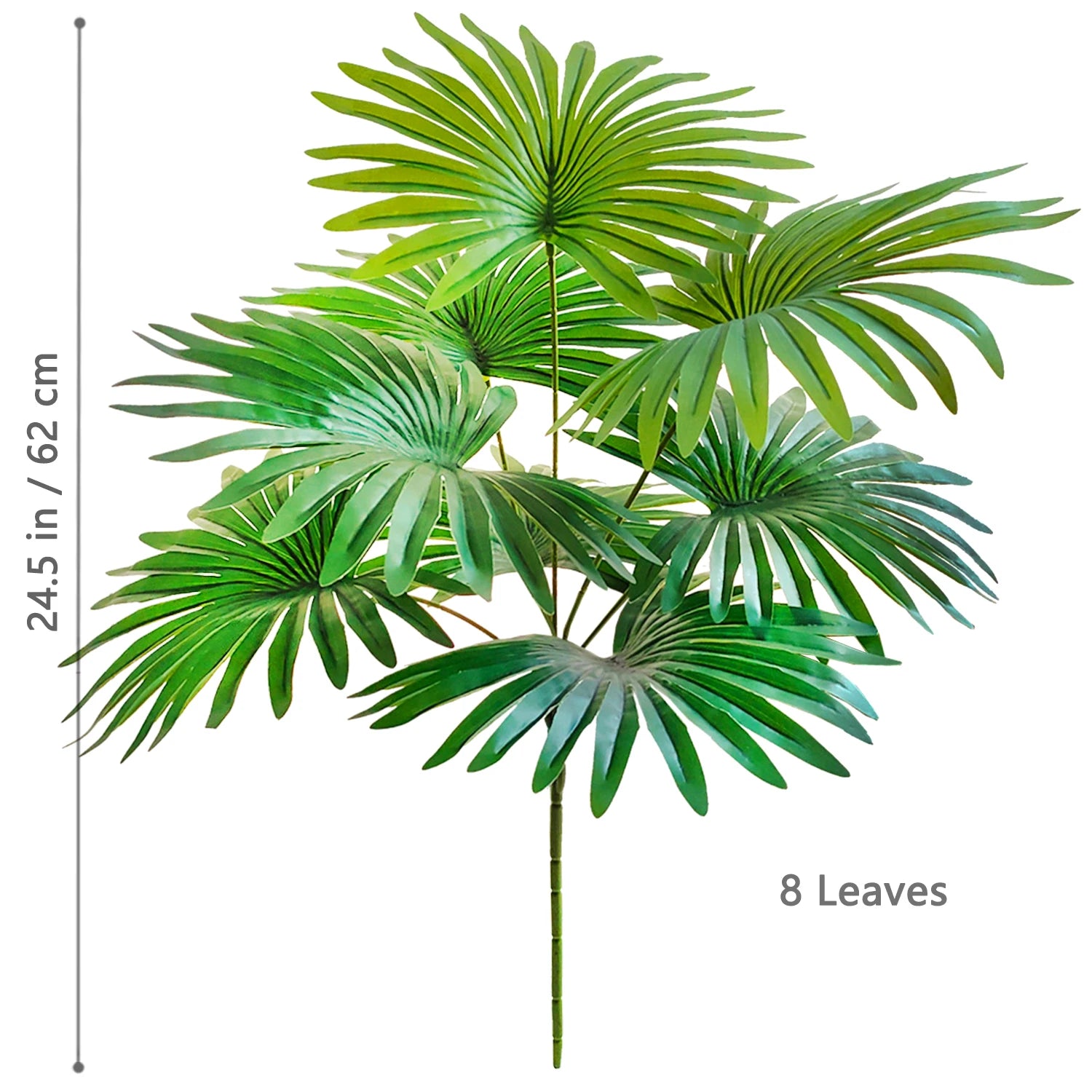 Artificial Palm Tree Decorative Leaves Tropical Fake Plant for Home and Garden Decoration