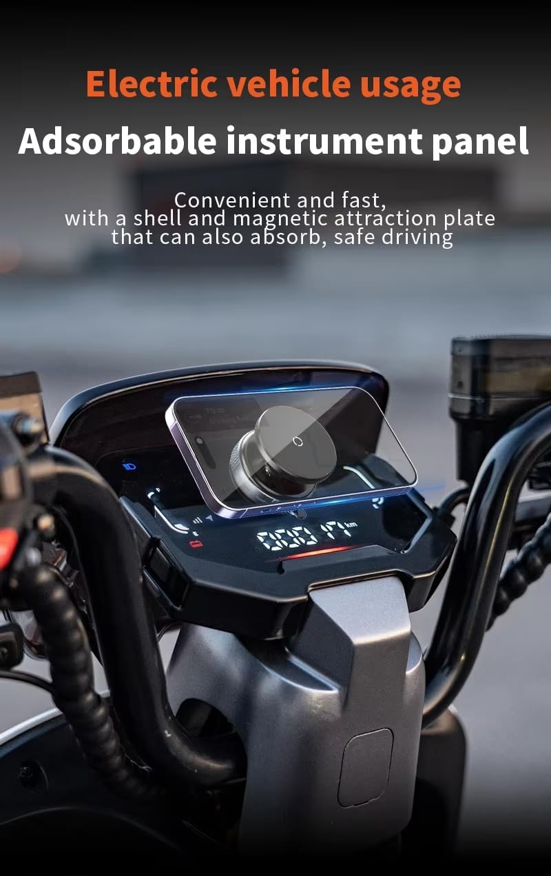 360° Adjustable Car Phone Holder — Vacuum Suction with 20× Magnets